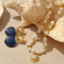 Lapis heart-shaped earrings by Carousel Jewels